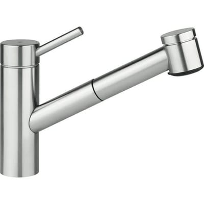 KWC Inox single lever sink mixer with pull-out shower 10.271.033.700FL