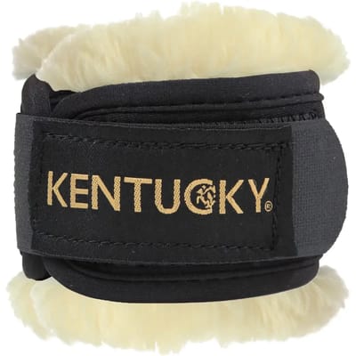 Kentucky Horsewear - Kootbeschermer wol / bont zwart