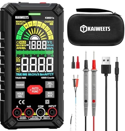 Professionele Digitale Multimeter - 10000 Tel, Accu, Elektrische Tester, Stroom, Spanning, Weerstand, Continuïteit, Capaciteit, Diode en Frequentie