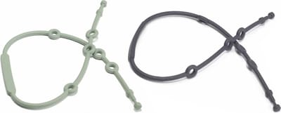 Siliconen riem set groen & donker blauw - speenkoord - bekerhouder - beker Vanger - veiligheidsriem voor kinderwagen, kinderstoel, wiegje