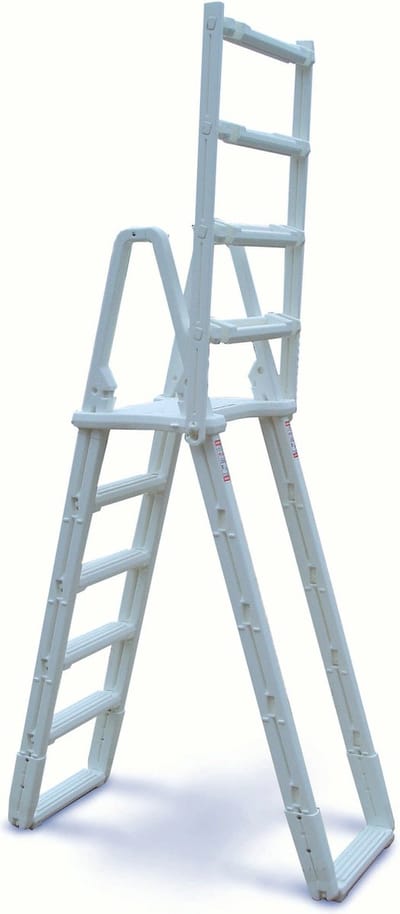 Interline Zwembad Tweezijdige Zwembadtrap kunststof A-frame