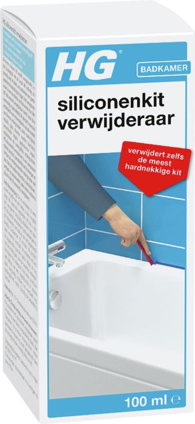 HG siliconenkitverwijderaar - 100ml - snelwerkend - voor de hardnekkigste kit - tast andere materialen niet aan