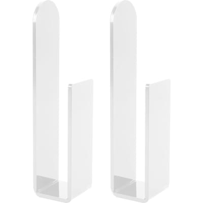 2 stuks Hoedenrekken voor Baseballpetten Acryl Hoedenhouder Opbergorganizer Hoedenhangers Haken Zelf transparant