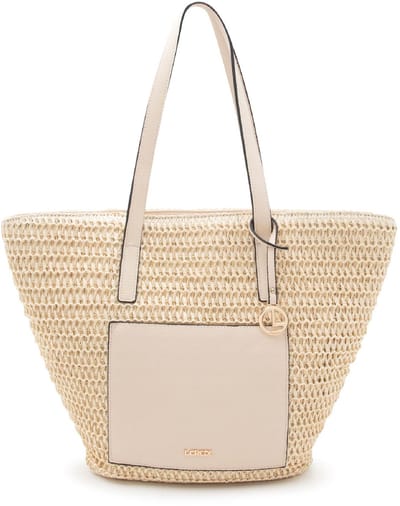 L.CREDI shopper schoudertas Ramina Shopper White Sand beige