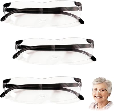 Vergrootglas Set - Lees Bril - Klusjes en Hobby - Frameloze Grote Lenzen - 200% Vergroting