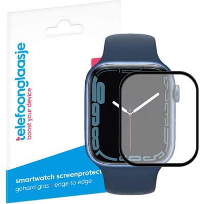 Telefoonglaasje Screenprotector Apple Watch 7 - PMMA - (Dun/Flexibel) Plexiglas Screenprotectors Geschikt voor Apple Watch 7 - Beschermglas - Smartwatch