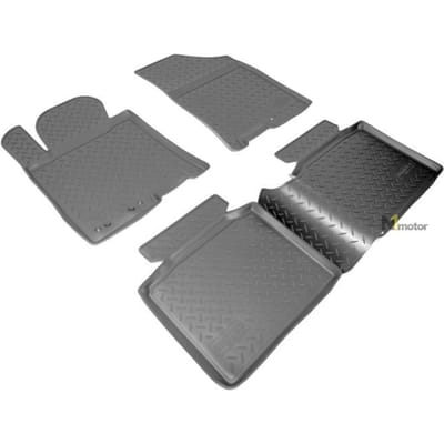 Tapis De Sol En Caoutchouc TPE - NORM Liners - Hyundai I40 - Antidérapant - Résistant - Facile à nettoyer noir