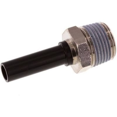 8mm x R3/8'' insteekfitting Messing/PA 66 buitendraad NBR [5 Stuks]