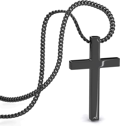 SERASAR Premium ketting dames [Hoop] | Roestvrij 316L chirurgisch staal | Waterdicht | Verstelbare lengte | Kleur: Zwart | Inclusief sieradendoosje