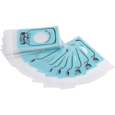 100 stuks/pak Mooie plastic snoep koekjes cadeauverpakkingszakje Feestartikelen (Blauw)