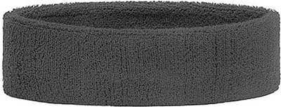 Myrtle Beach - Hoofdband - Zweetband hoofd - Zweetbandje - Fitness accessoires - Workout - Hoofdomtrek 57 cm - Katoen/Elastaan - Zwart
