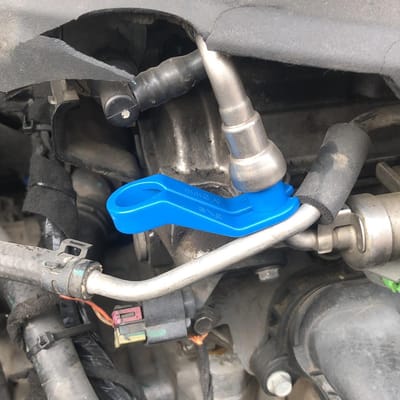 7PCS AC Brandstofleiding Ontkoppelgereedschap Brandstofleiding Hoekig Ontkoppelgereedschap Set Blauw Vervanging voor Ford en Chrysler blauw