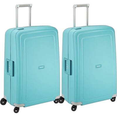 Samsonite S'Cure Spinner 75cm Duo Pack Aqua Blue