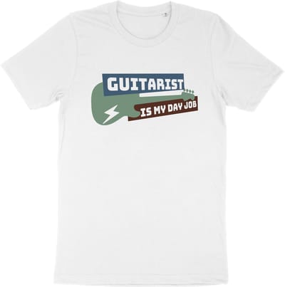 Gitaar Liefhebber T Shirt - Muzikant - Wit - XS