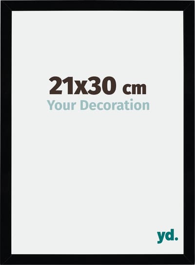 Your Decoration - Fotolijst 21x30 cm - MDF - Zwart Hoogglans - Mura