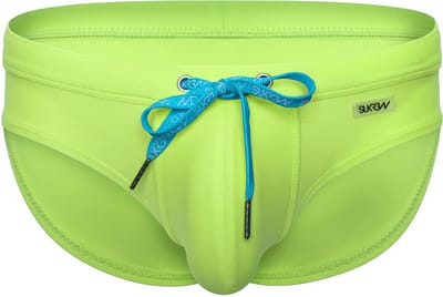 SUKREW Torrent Swim Brief Lime - MAAT XS - Heren Zwemslip - Zwem Slip voor Man - Mannen Brief