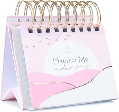 Inspirerende affirmatiekalender voor vrouwen - Ongedateerd bureaugeschenk met motiverende quotes