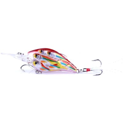 1pcs Crankbait 8 Dimensions Swim Bait 7cm 9g Plastique Bionique Wobbler Matériel de Pêche