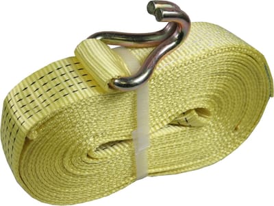 Hofftech Spanband - Losse band met haak - 8.5 meter - 5 ton capaciteit - Geel