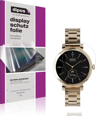 dipos – 6x Beschermfolie geschikt voor Zenwatch Lily | Krasbestendige & heldere Screenprotector Ultra-Thin