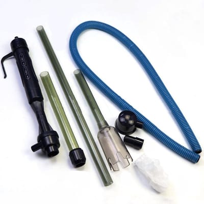 Dailygoods- Vacuüm Sifon 520 Liter per Uur - Aquarium Stofzuiger - Water Sifon - Verstelbare Hoogte - Slang en Filterzak Inbegrepen - Eenvoudig te Installeren