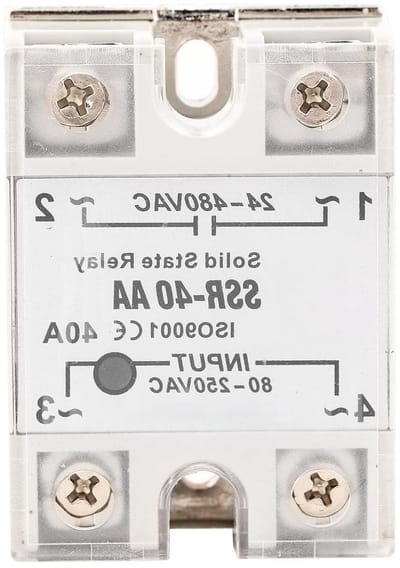 Halfgeleiderrelais - AC Schakelaar - Industriële Automatisering - Opto-geïsoleerd Circuit - 40A 24-480V AC - Grijs