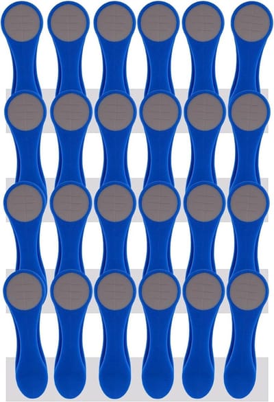 Kledinghangers Set - Was Knijpers - Kleding Drogen - Zachte Grip - 24 Stuks - Blauw Grijs
