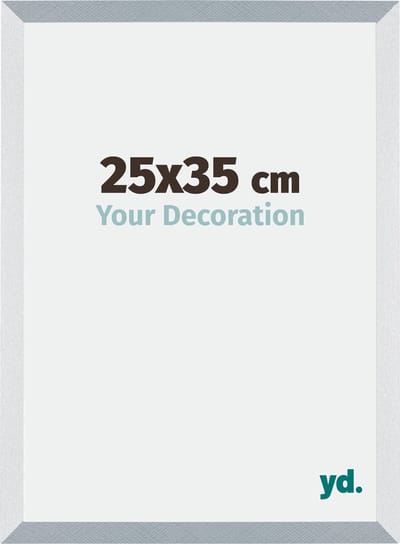 Your Decoration - Fotolijst 25x35 cm - MDF - Aluminium Geborsteld - Mura