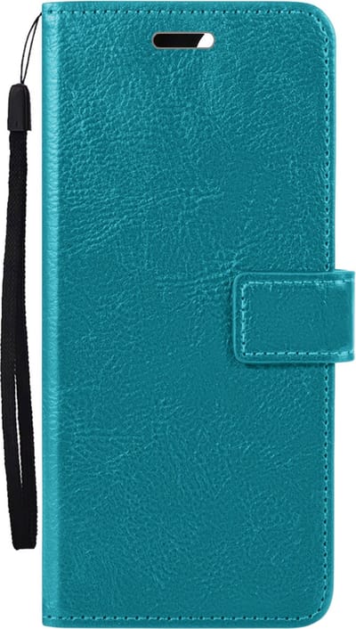 Hoes - Met Pasjeshouder - Geschikt voor Xiaomi 12 - Luxe Bookcase Portemonee - Flip Case - Kunstleer Book Case - Flipcase - Book Cover - Walletcase - PortemonneeHoes - Turquoise