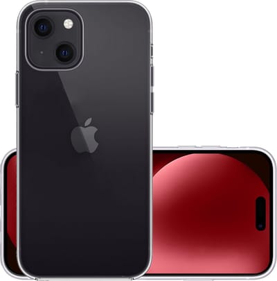 Hoesje - Geschikt voor Apple iPhone 15 - Sterk & Shockproof - Hoes Cover - Siliconen Case - Transparant