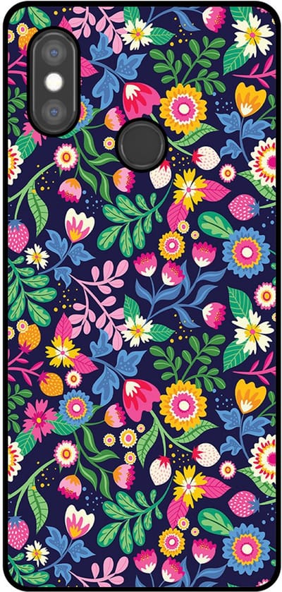 Smartphonica Telefoonhoesje Geschikt voor Xiaomi Mi 8 SE met bloemen opdruk - TPU backcover case flower design geschikt voor Xiaomi Mi 8 SE