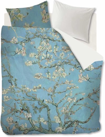 Beddinghouse x Van Gogh Museum Almond Blossom dekbedovertrek - Tweepersoons - 200x200/220 cm - Blauw