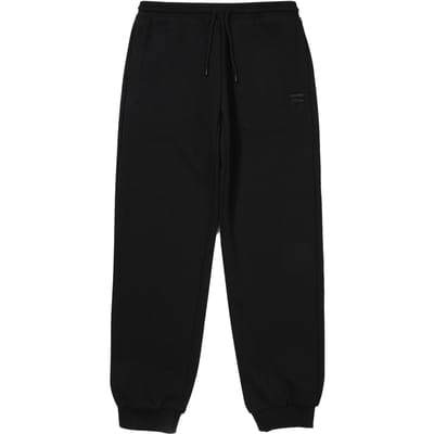 Pantalon de sport en tricot uni ajusté FILA Unisexe Bas Noir FS2FPF3102X-BLK M white