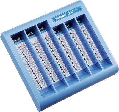 Muntenteller - Munten Sorteerder - Geld Tellen - Automatische Sortering - Compact Formaat - Blauw