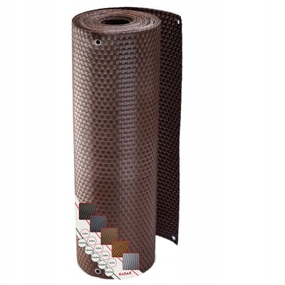 KADAX Zichtwerend scherm voor balkon, terras, hek, weerbestendige inkijkbeschermingsmat van PE-rotan, per meter, balkonscherm met kabelbinders, zichtscherm (0,9x1m, lichtbruin)