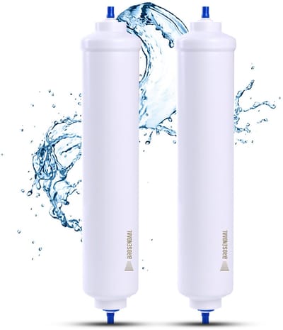 Brosendaal Waterfilter Koelkast - Extern Waterfilter voor Samsung, Bosch, AEG en Amerikaanse Koelkasten - Set van 2