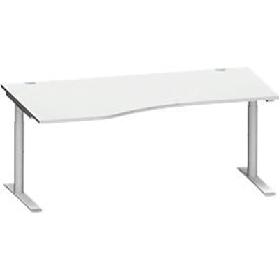 Schäfer Shop Genius bureau MODENA FLEX, opzetstuk links, lichtgrijs