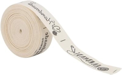 Handgemaakt Natuurlijke Katoenen Touw, 5m x 1.5cm, Perfect voor Cadeaus, Kledinglabels en Creatieve Projecten