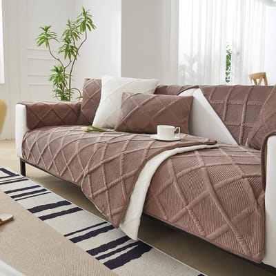 Effen kleur antislip bankhoes dikker zacht pluche bankkussen handdoek voor woonkamer meubilair decor kussenovertrekken bankhoezen 90x160cm 1pcs