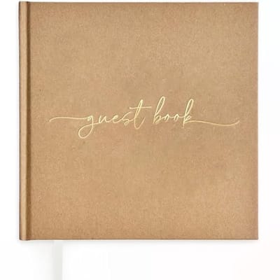 Gastenboek Bruiloft - Vintage Stijl, 72 Pagina's, Premium Papier en Gouden Titel - Perfect voor Herinneringen