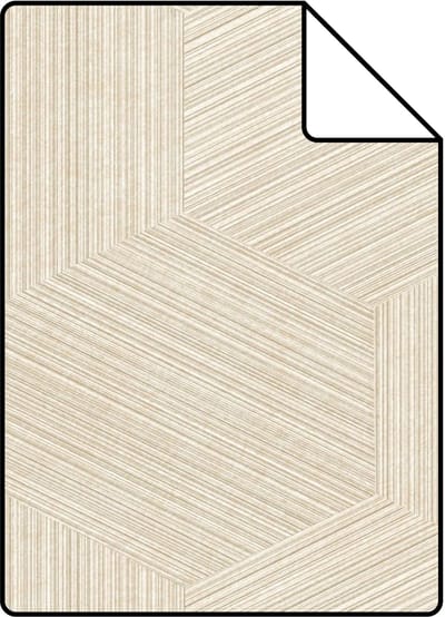 Proefstaal Origin Wallcoverings behang grafisch 3D motief lichtbeige - 26.5 x 21 cm - 347941-S