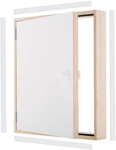 Isolatie Binnendeur Hout Kraspen Deur Kraspendeur 90x70 cm U-waarde 0.85