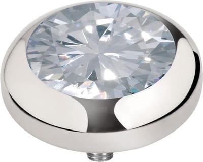 Melano Vivid Basic CZ Steentje Crystal Zilver | 7 mm
