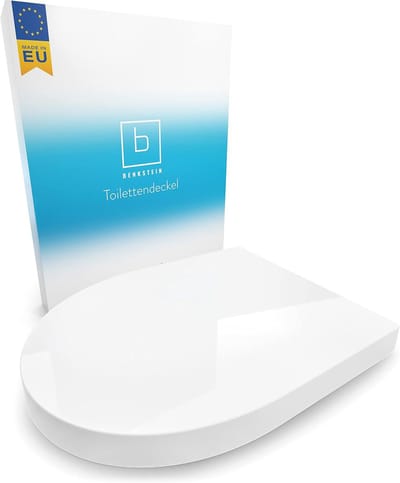 Antibacteriële D-Vormige WC-Deksel met Softclose en Quick-Release - Duurzame Toiletbril