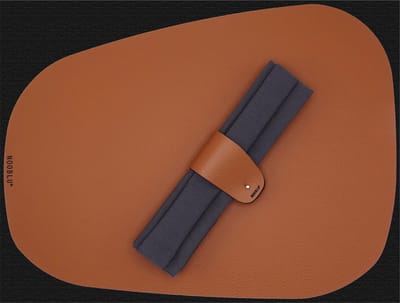 NOOBLU PEBL 6 persoons Dinner set - Cognac