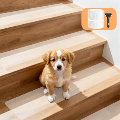 Antislip - Antislip ondertapijt - Transparante antislip strips - 15 x 76 cm - Op maat te knippen PEVA veiligheidsstrips - voor trappen en vloeren, transparante en waterdichte antislip tape, veilig voor ouderen, kinderen en honden - 15 stuks