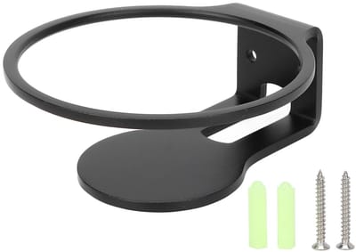 Dailygoods - Opbergstandaard voor Luidsprekers - Wandmontage Beugels - Eenvoudig te Installeren - Zwart - Slimme Luidsprekers - Ruimtebesparend - Gesc...