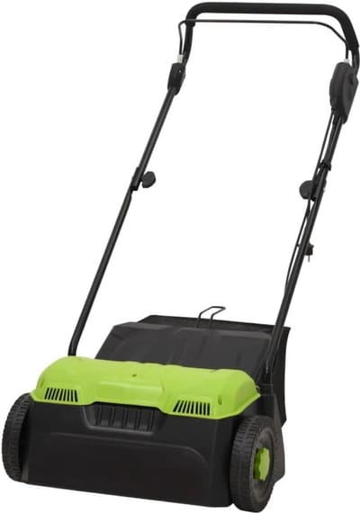 Elektrische Verticuteermachine - Gazonbeluchter Grashark - Gazon Onderhoud - 2-in-1 functie - 36 cm Werkbreedte - Grijs