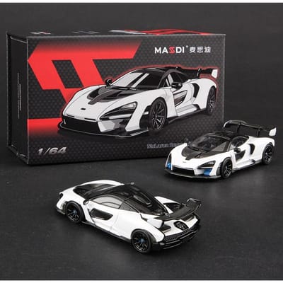Massdi 1:64 Maquette de Voiture McLaren Senna Alliage Miniature Supercar Véhicule Jouet Moulé sous Pression