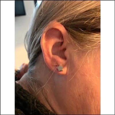 Aramat Jewels | Oorbellen | RVS Ster Oorbellen Diverse Kleuren - Verjaardag Cadeau Oorstekers | 8mm / Goudkleur | | | | Kinderen, Volwassenen | Verkleurd niet
